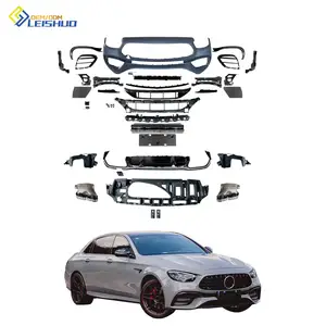 Leishuo gran oferta de piezas de automóviles ABS/PP/fibra de carbono W213 Kit de carrocería E63 AMG para Mercedes W213 Kit de carrocería E63 AMG 16-20 actualización