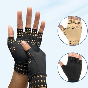 Guantes de compresión para artritis con puntos magnéticos, <span class=keywords><strong>articulaciones</strong></span> de seguridad deportiva, terapia de curación, alivio del <span class=keywords><strong>dolor</strong></span>, guantes de masaje con puntos magnéticos - Product Image 3