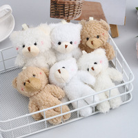Mini peluche douce mignonne porte-clés ours en peluche petite taille peluche douce miniature ours en peluche jouet en peluche