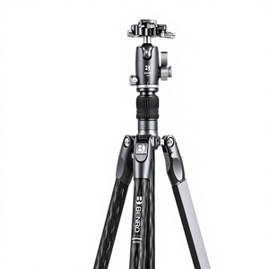 Trépied en fibre de <span class=keywords><strong>carbone</strong></span> pliable <span class=keywords><strong>Benro</strong></span> Rhino Series, compatible avec les téléphones mobiles, les appareils photo reflex numériques, réglage semi-automatique, photographie - Product Image 1