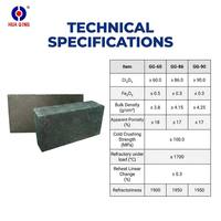 Brique réfractaire super-dense Huaqing en magnésite à haute teneur en chrome (Cr2O3 60%-90%) pour four à verre industriel 1770-2000°C