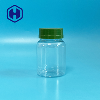 Mini pot en plastique PET de 130 ml, anti-fuite, sans BPA, avec couvercle à vis, qualité alimentaire, pour bonbons, snacks, sucre, échantillons promotionnels, vente en gros