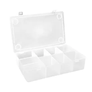 Hot Sale Home Office Storage Box Jewelry Stationery Organizer Plastic Compartment Hardware Tool Box With Dividers