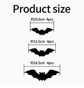 Hot Seller Halloween 3D Spider and Bat LED Flashing Party <b>Window</b> Display Wall <b>Decals</b> for a Festive Atmosphere - Product Image 6