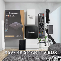 Venta al por Mayor de TV Box Inteligente Android XS97 con Resolución 4K, XS905y4 Amlogic S905 Quad Core, TV Box Android Pequeño, Receptor Digital Android 11
