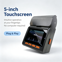 Imprimante d'étiquettes portable Bluetooth étanche de 4 pouces, machine à étiquettes thermiques directes pour la chaîne du froid et les aliments frais