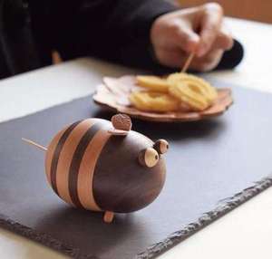 Wholesale Latest Design Hot Sale Home Desk Decor <b>Toothpick</b> Storage Box Accessories Cute Gift Wooden <b>Toothpicks</b> Holder Dispenser - Product Image 4
