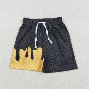 Shorts décontractés pour bébés garçons Longlv Sibling Baby Boys Drip Sprinkles Team, vêtements pour enfants en nylon/coton écologiques - Product Image 6