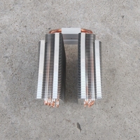 Refroidisseur d'air pour processeur personnalisé, double tour de 120 mm, radiateur à 6 caloducs en cuivre, ventilateur, dissipateur thermique pour processeur Intel LGA 775 1150 1151 1366 2011 AMD