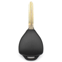 Coque de clé de voiture de remplacement à 3 boutons avec télécommande et lame TOY43 pour contrôle de porte gauche