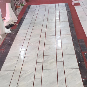 Goldtop Wholesale Custom Modern Volakas White <b>Marble</b> Slabs Natural Stone Villa Vanity Reception Desk Center Table Top - Product Image 4