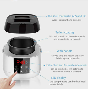 Depiladora de <span class=keywords><strong>parafina</strong></span> profesional inteligente, <span class=keywords><strong>calentador</strong></span> de cera, máquina de depilación con pantalla Lcd, nuevo - Product Image 2