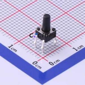 UK-B0201-G8-250 Tactile Switch Through hole-4P,4.5x4.5mm Switch Single Pole Single Throw Round Button 2.5N Through Hole - Product Image 1