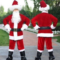 Costume de Mascotte Père Noël Rouge pour Hommes Adultes – Idéal pour Carnaval, Halloween et Noël