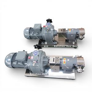 Pompes rotatives à trois lobes de qualité alimentaire Ace pour le miel / Pompe à lobes électrique pour le transfert de liquides à haute viscosité - Product Image 2