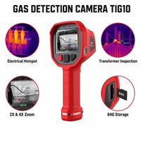 Cámara de inspección de fugas de gas petroquímico TIG10 640x512 IR CH4 SF6 NH3 Etileno con imagen, 0.86kg, IP67, Láser, Brújula, WiFi