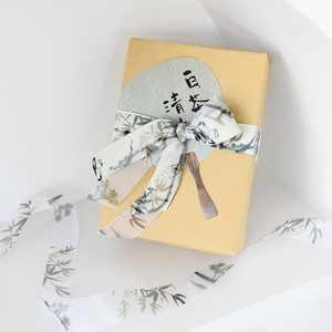 Nine-Colored Ribbon Traditional Chinese Style Satin Ribbon Spool Digital Printing Floral Retro Gift Decorative Ribbons - Product Image 4