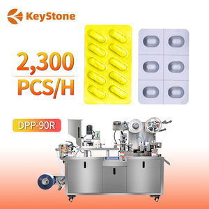 Machine d'emballage sous blister DPP-90R entièrement automatique électrique pour aliments, comprimés et capsules en aluminium avec refroidisseur 1P - Product Image 1