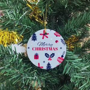 Adornos Navideños de Cerámica Personalizados con Revestimiento de Sublimación, Forma Ovalada para Decoración del Hogar, Empaquetados en Caja, Manualidades Hechas a Mano - Product Image 5