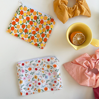 Dompet Koin Tipis Motif Bunga Lucu Kantong Ritsleting Kartun Menggemaskan - Dompet Kecil Bergaya Segar untuk Tas Kosmetik