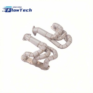 ท่อร่วมไอเสียสแตนเลส SS304 พร้อมแผ่นกันความร้อนสำหรับ Porsche 987 981 2.7L 3.4L - Product Image 2