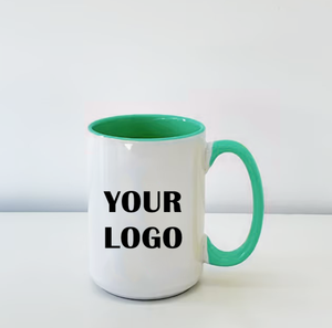 Taza de sublimación con logotipo personalizado de 11oz y 15oz, tazas de <span class=keywords><strong>café</strong></span> de cerámica lisas en blanco con asa - Product Image 5