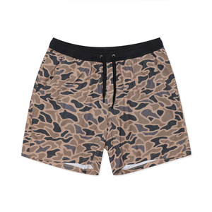 Quần short thể thao nam kiểu retro họa tiết camo chất lượng cao, hai lớp, nhanh khô, chống nắng UPF 50, dài 7 inch, co giãn, thoáng khí, thích hợp câu cá - Product Image 5