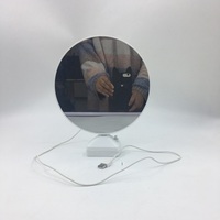 RubySub Miroir Magique de Sublimation 3-en-1 Vierge avec Cadre LED Personnalisé pour Photobooth et Recharge USB