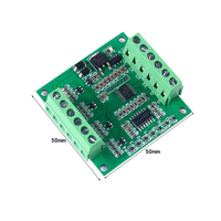 Módulo PWM a Voltaje de Cuatro Canales con Conversión de Número de Pulsos de Ciclo de Trabajo a Voltaje de Alimentación de 0-5V/0-10V 12V