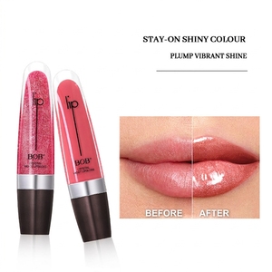 Brillo <span class=keywords><strong>Labial</strong></span> de Larga Duración de Marca Privada, Hidratante, Nutritivo, Vegano, con Alta Pigmentación, Voluminizador, Péptido, Bálsamo <span class=keywords><strong>Labial</strong></span>, Maquillaje - Product Image 4