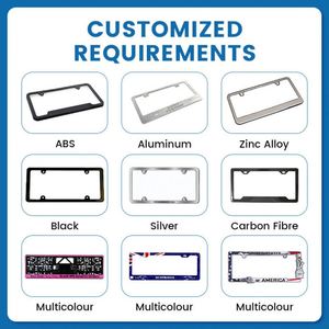 Custom Design Car Accessories 2026 Colorful <b>License</b> Plate <b>Frame</b> for USA - Product Image 4