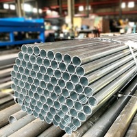 Grand stock, prix compétitif, tube rond en fer galvanisé de 1 pouce et 3 pouces, tube en acier ERW pour les projets de construction de systèmes d'eau