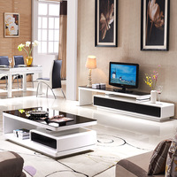 Ensemble de meubles TV populaires, meuble TV moderne de luxe pour salon, console multimédia, table de télévision pour la maison
