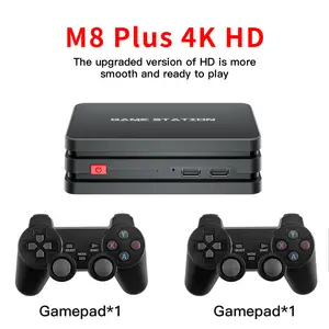 10000 משחקי מחשב Gamepad M8 בתוספת 4K HD אנדרואיד טלוויזיה תיבת ארקייד משחק תחנות Gamepad טלוויזיה 32G/64G רטרו וידאו קונסולת משחקים עבור PS3