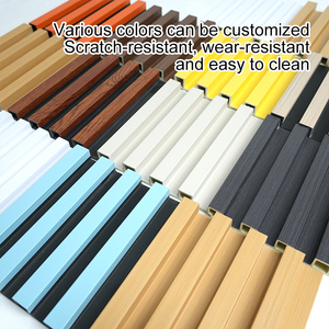 Оптовая Продажа с фабрики, WPC, ПВХ стеновая панель пользовательских цветов, водонепроницаемая деревянная пластиковая композитная стена для телевизора для внутреннего и наружного использования - Product Image 2