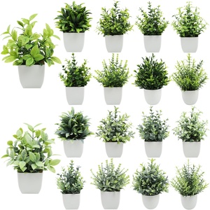 Planta Artificial Decorativa en Maceta, Bonsái de Plástico para Decoración de Hogar, Sala de Estar, Hotel, Tienda, Escritorio - Product Image 4