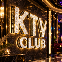 Enseigne LED personnalisée directe usine, lettres lumineuses en forme de diamant, enseigne de spa, signalétique de magasin, nom de magasin extérieur pour KTV, studio de beauté et spa