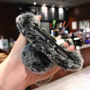 Ốp Lưng Điện Thoại Mềm Mịn Ốp Lưng Thiết Kế Lông Thỏ Thỏ Lấp Lánh Đính Kim Cương Cho <span class=keywords><strong>iPhone</strong></span> 6S 7 8 Plus SE 2020 - Product Image 5