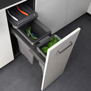 Pull Out Conteneur À Déchets Poubelle <span class=keywords><strong>Cuisine</strong></span> Placard Extensible Trieur Séparateur Intégré Collecteur <span class=keywords><strong>Armoire</strong></span> Poubelle Système De Séparation - Product Image 4