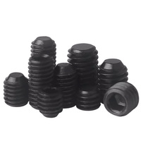 Vis à tête hexagonale à extrémité plate en acier/inox, oxyde noir, classe 4.8/8.8/10.9/12.9, normes métriques DIN 913/DIN 914/DIN 915/DIN 916