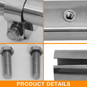 24英寸x24英寸卡斯卡迪亚型号不锈钢四分之一挡泥板组1对沃尔沃VNL肯沃斯卡车组2 - Product Image 5