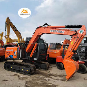 Mini pelle d'occasion Offre Spéciale bon marché Hitachi ZX70 7 tonnes moteur d'origine avec EPA/CE pelle d'occasion de bonne qualité - Product Image 1