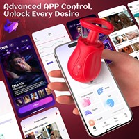 Mini vibromasseur pour femme, étanche, contrôlé par application IA, avec 7 modes de succion et 10 modes de léchage de langue, jouet sexuel