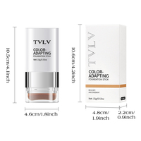 Nouveau Best-seller 2-en-1 Correcteur Effaceur TVLV, Base Double Connectée, Double Couleur Imperméable et Sans Fond de Teint Solide
