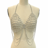 Chaîne de taille unisexe haut de gamme en strass sexy pour soutien-gorge, ceinture de bikini en cristal, idéale pour mariage, fête ou cadeau
