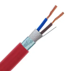 Factory supplier price 2 core mica solid copper red fire alarm cable for fire control system