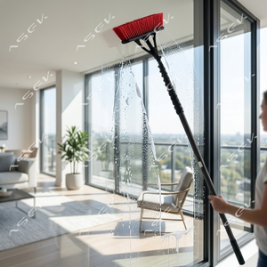 Perches télescopiques mini en fibre de carbone de <span class=keywords><strong>2m</strong></span>, 3m, 4m / Perches d'extension de 5m, 6m pour le nettoyage de vitres avec brosse - Product Image 1