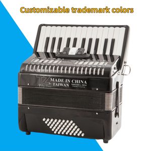 Ventes directes d'usine d'accordéon professionnel de <span class=keywords><strong>clavier</strong></span> diatonique 48 basses dans diverses couleurs de bois - Product Image 2
