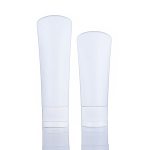 White Facial Cleanser <b>Squeeze</b> <b>Bottle</b> 100ml With Flip Cap Regular Size Cosmetic Packaging For Facial Cleansing Products - Product Image 5