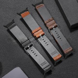 Bracelet en cuir souple à libération rapide, bracelet de luxe pour Samsung Galaxy Ultra 47 mm, adaptateur coloré, connecteur, bracelet de montre - Product Image 4